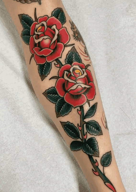 アメトラの薔薇タトゥー